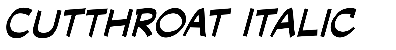 Cutthroat Italic